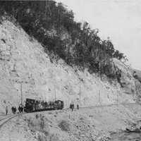 1912 г. Железнодорожный состав возле реки Тетюхе в районе деревни Бринеровки.