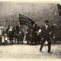 1917 г. Первая демонстрация в Тетюхе после февральской революции.