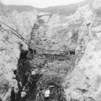 1911 г. Рудник Верхний. Разработка галмея (цинковой руды)