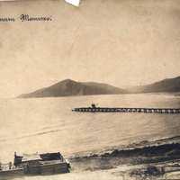 1910-е гг. Пристань Тетюхе. Деревянный причал