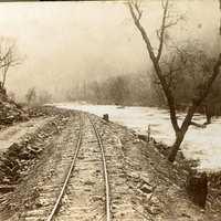 1910-1919 гг. Узкоколейка между Рудной пристанью и Нижним рудником